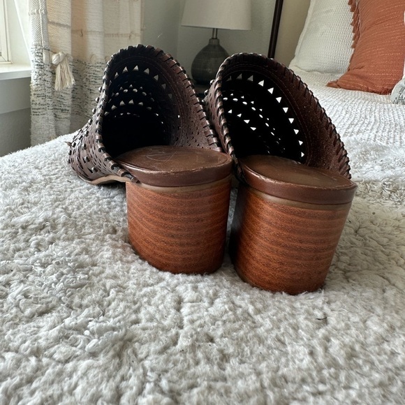 Brighton Manet leather studded slip on heeled mules - Picture 5 of 10